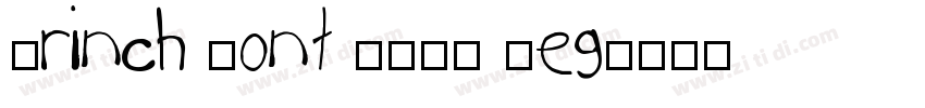 Grinch Font 2020 Reg字体转换
